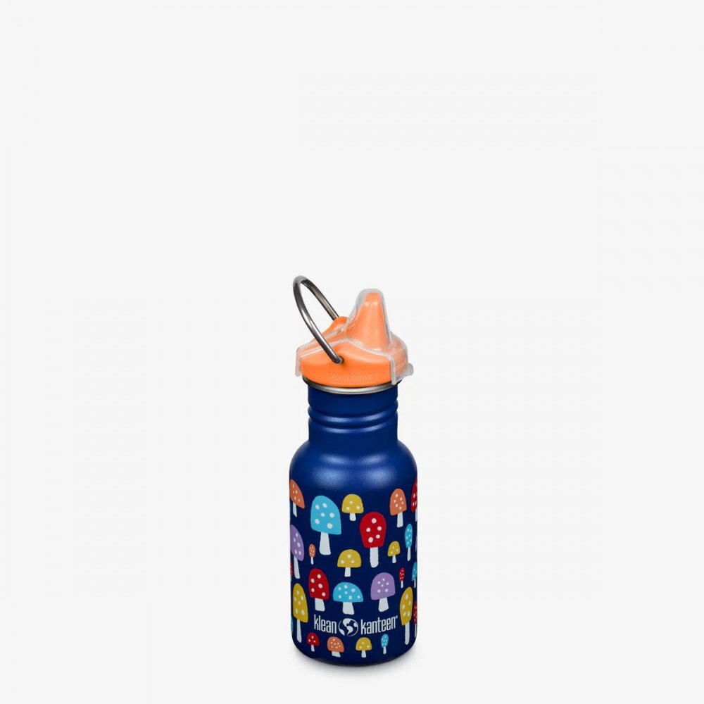 Klean Kanteen Sticla din otel pentru copii Kid Classic Narrow 355 ml cu capac sippy Mushrooms
