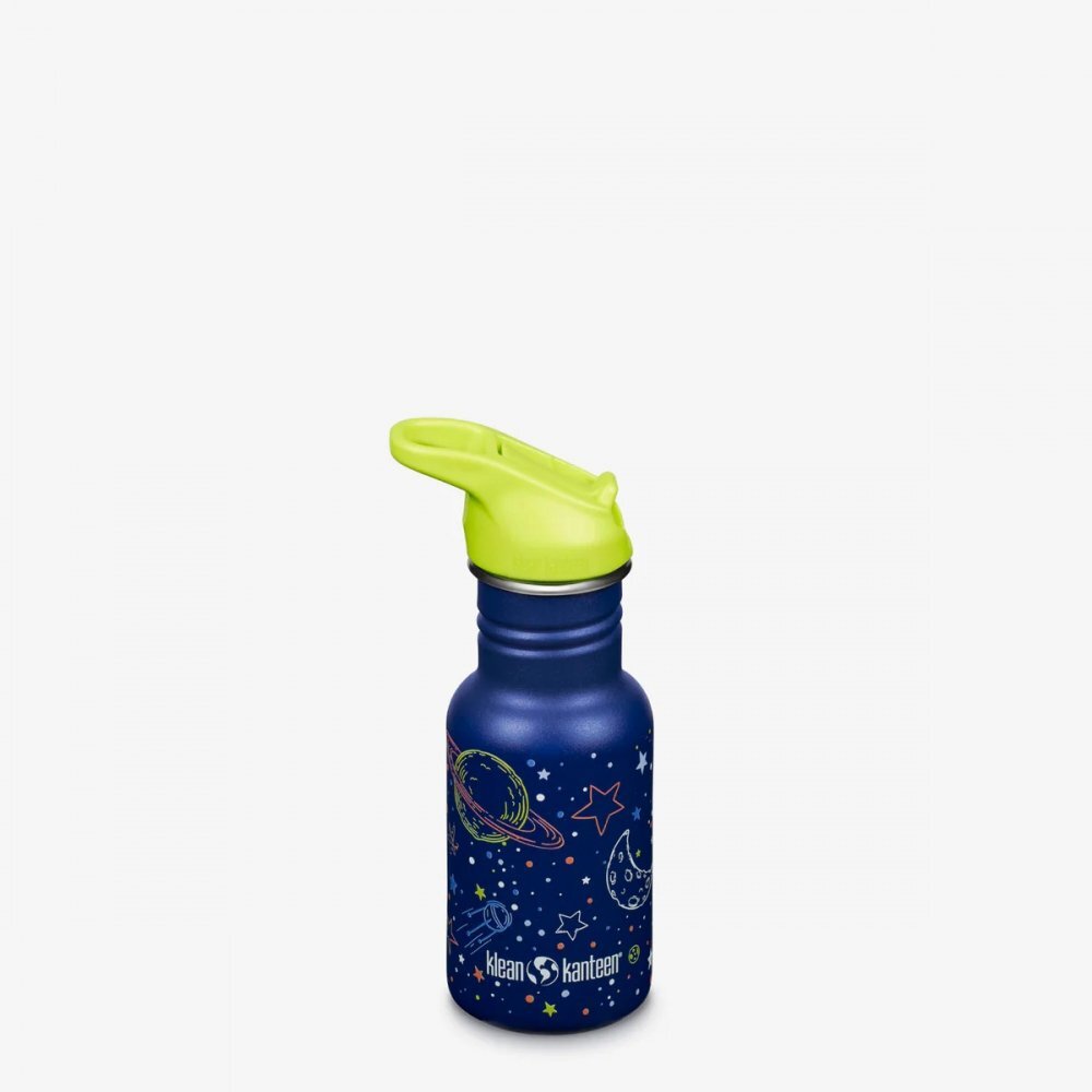 Klean Kanteen Sticla din otel pentru copii Kid Classic Narrow 355 ml cu capac sport flip Milky Way