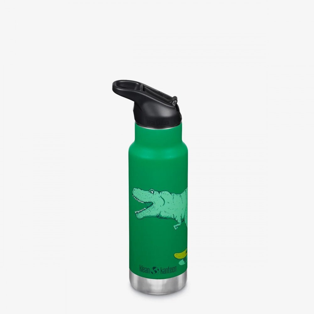Klean Kanteen Termos din otel pentru copii Insulated Kid Classic Narrow 355 ml cu capac sport flip Dino Skate
