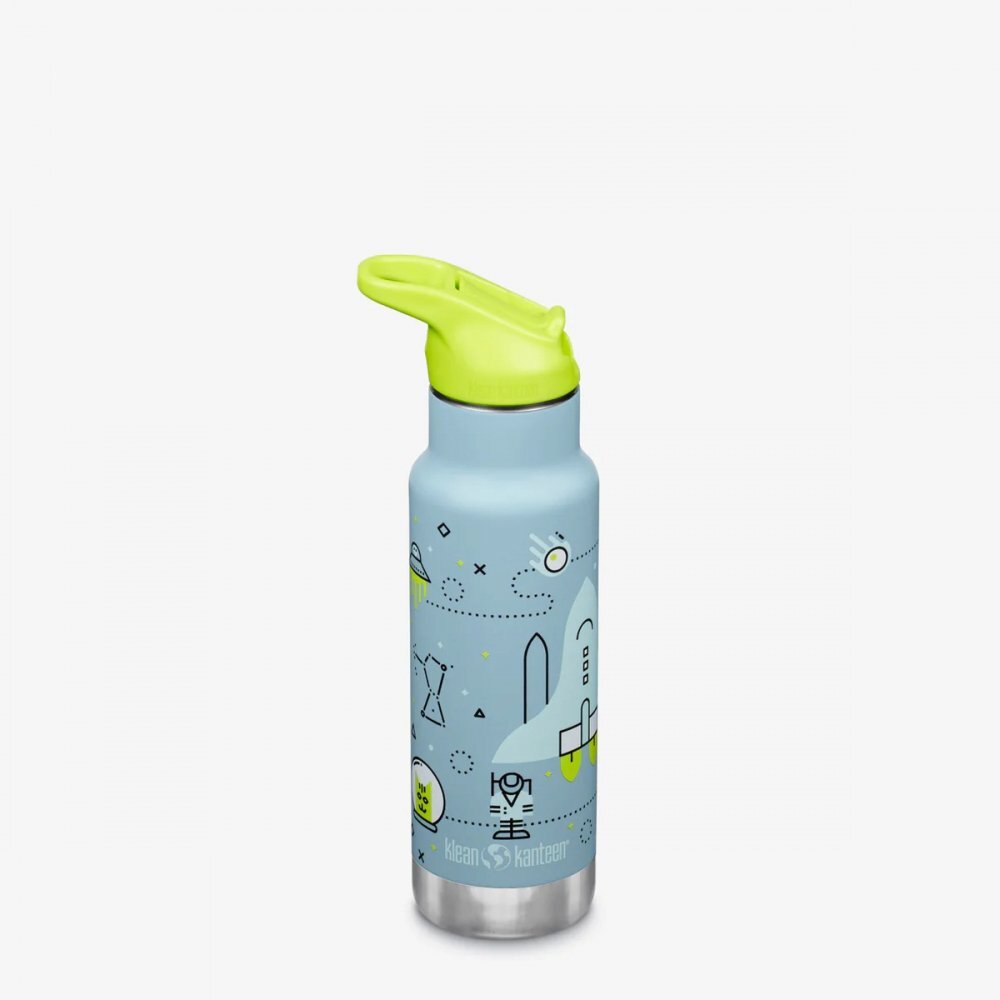 Klean Kanteen Termos din otel pentru copii Insulated Kid Classic Narrow 355 ml cu capac sport flip Launch Plan