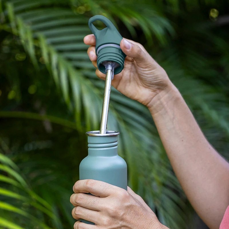 Klean Kanteen Termos din otel pentru copii Insulated Kid Classic Narrow 355 ml cu capac sport flip Owlet