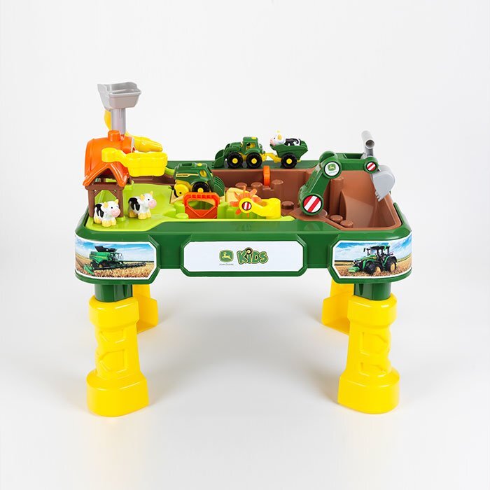 KLEIN Masuta de joaca cu apa si nisip 2 in 1 Ferma John Deere