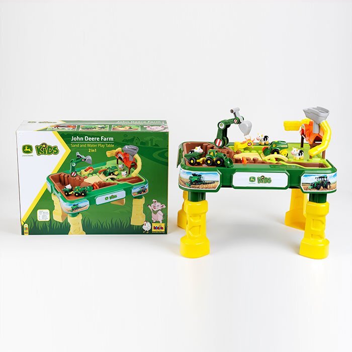 KLEIN Masuta de joaca cu apa si nisip 2 in 1 Ferma John Deere