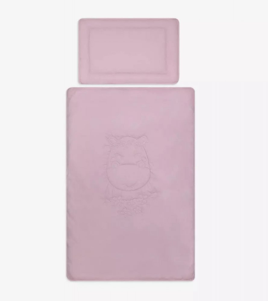 Klups Lenjerie pat 2 piese cu umplutura Animals and Love Hippo A001