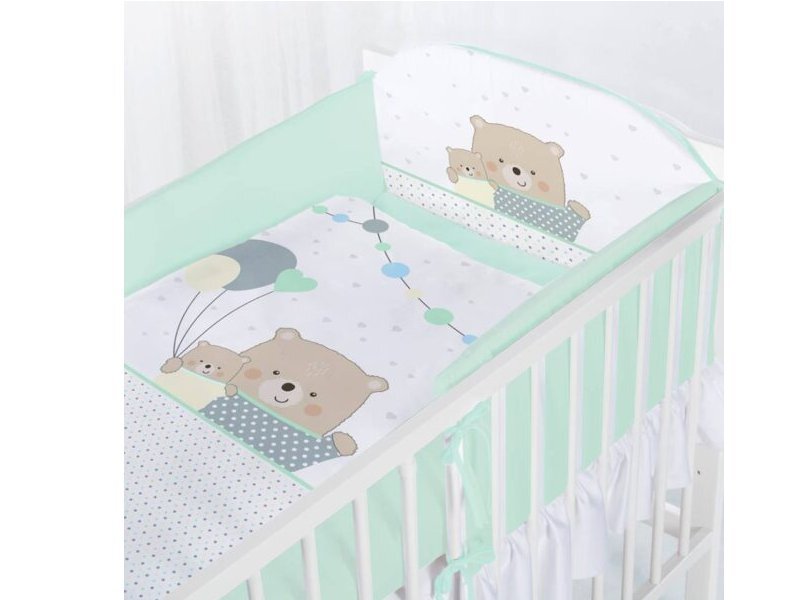 Klups Lenjerie pat 3 piese Teddy bears with balloons K097