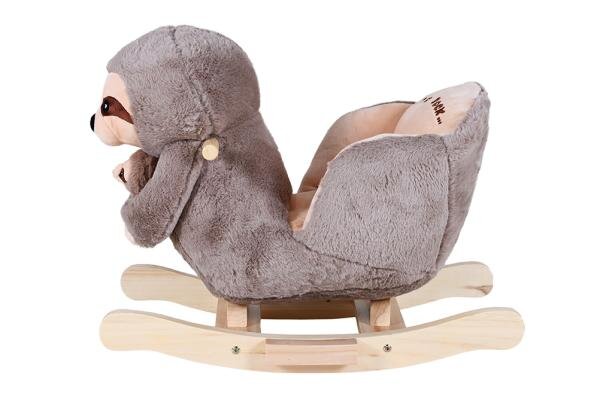 KNORR TOYS Balansoar din lemn pentru copii Lenesul Luis include marioneta de mana din plus 65x32x50 cm pana la 30 kg 18 luni+
