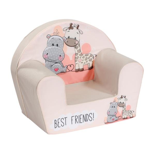 KNORR TOYS Fotoliu pentru copii Best Friends umplutura din spuma moale husa bumbac 100 detasabila si lavabila 51 x 34 x 42 cm 9 luni+