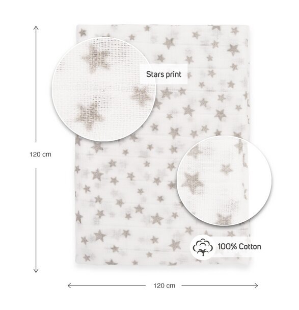 Kreis Design Scutec din muselina 120x120 cm Kreis Star