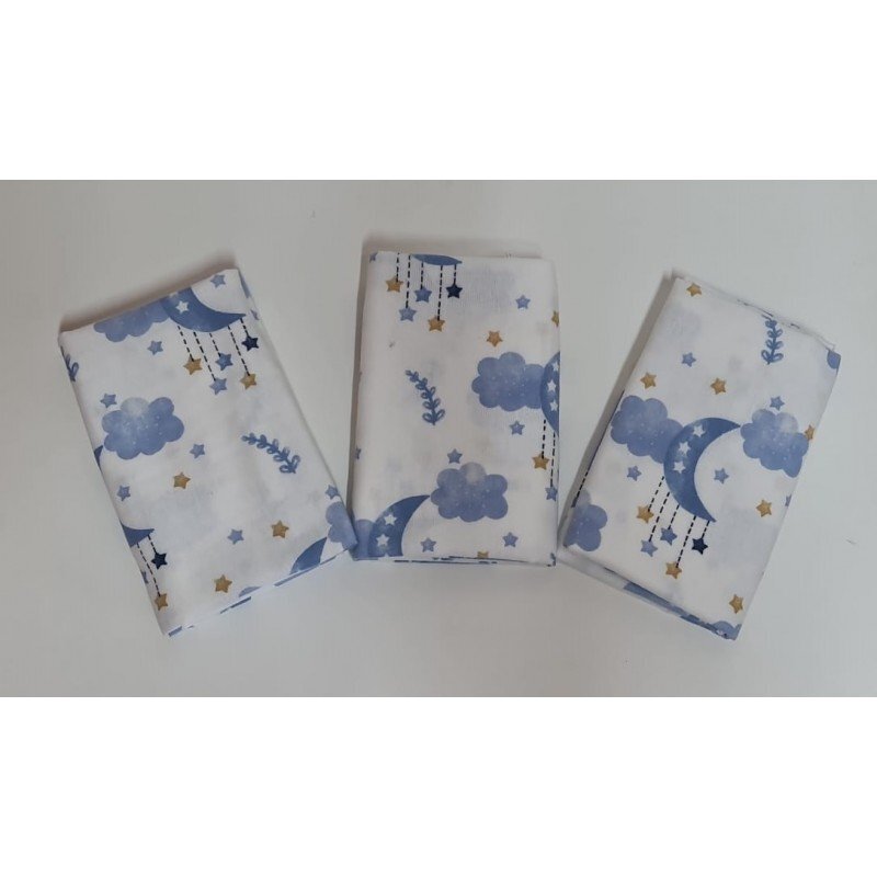 Kreis Design Scutece multifunctionale finet 3set blue 75x75 cm