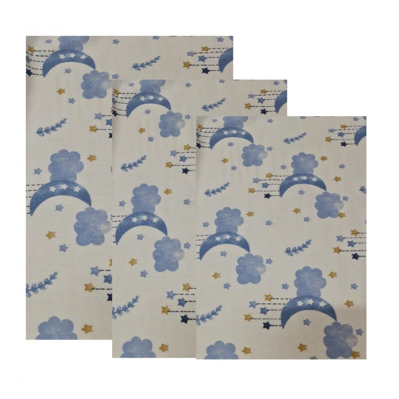 Kreis Design Scutece multifunctionale finet 3set blue 75x75 cm