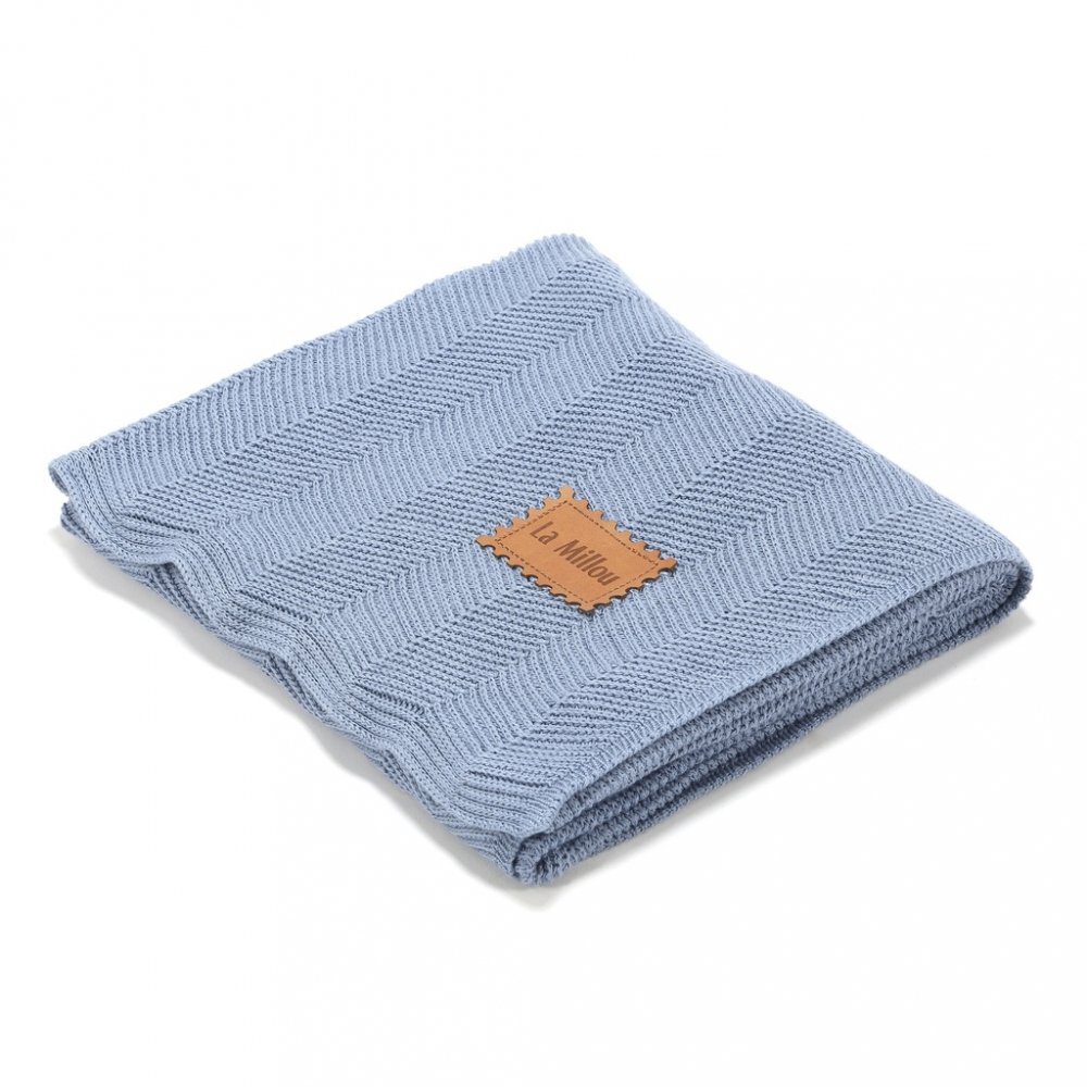La Millou Paturica de bambus pentru copii 90x80 cm Light Denim