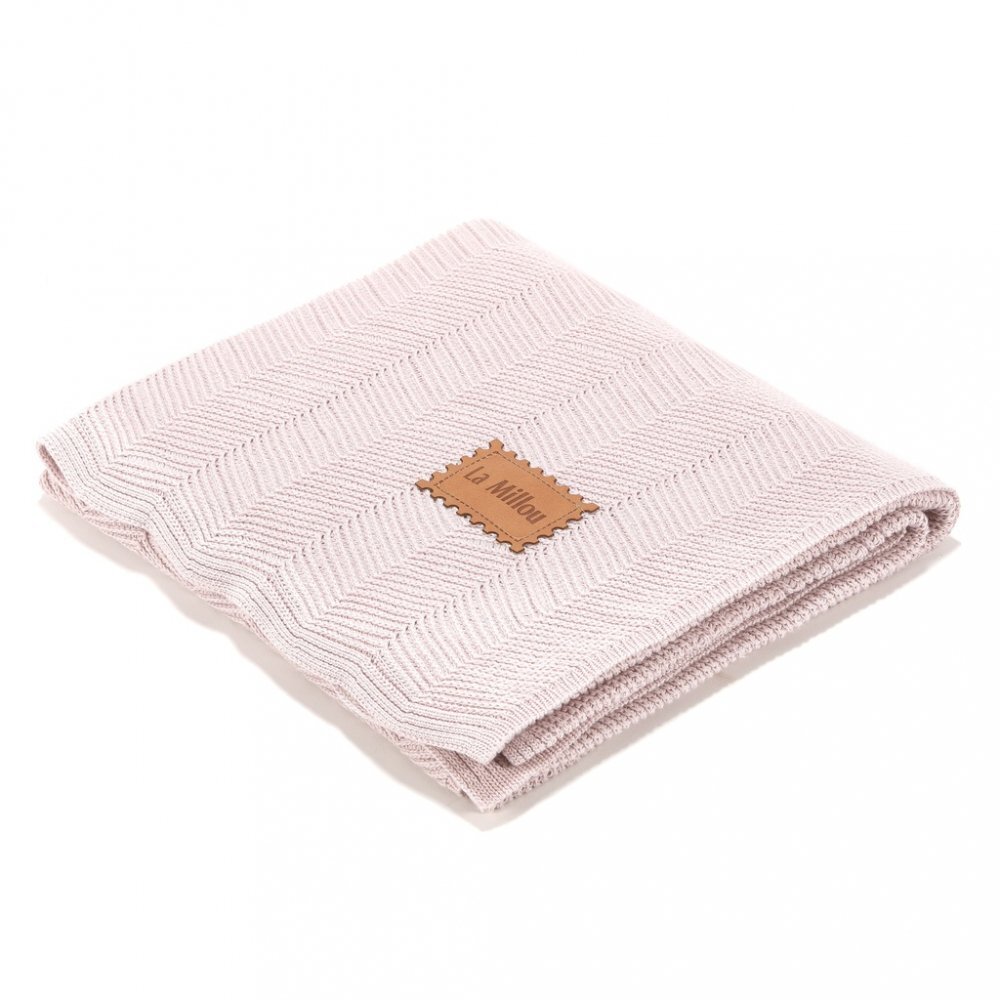 La Millou Paturica de bambus pentru copii 90x80 cm Light Pink