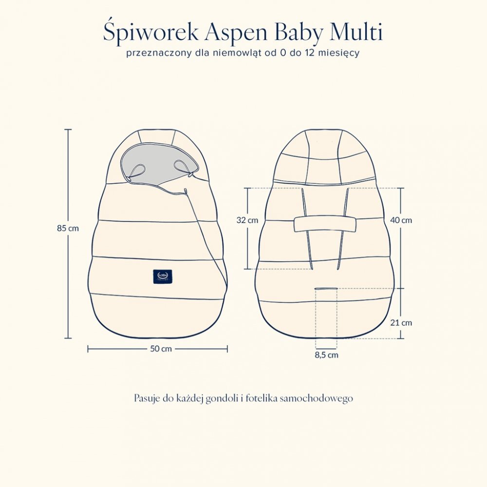 La Millou Sac de dormit pentru carucior Baby Multi Black