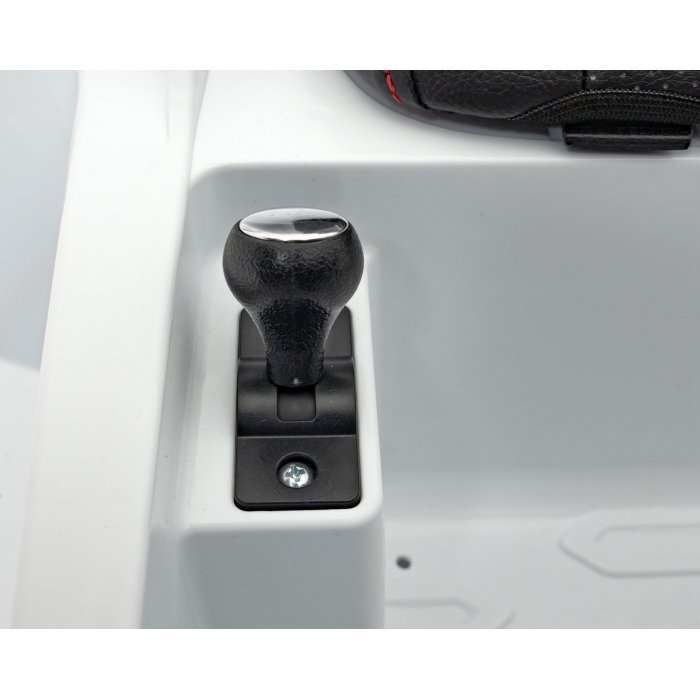 Lamborghini Masinuta electrica pentru copii Invencible alb 140W cu telecomanda sunete lumini panou audio scaun piele si roti din spuma Eva