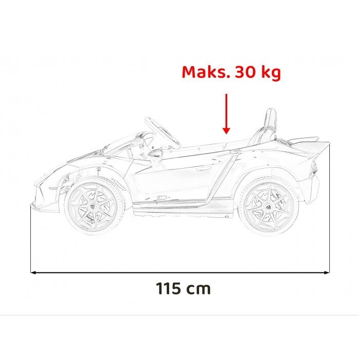 Lamborghini Masinuta electrica pentru copii Invencible roz 140W cu telecomanda sunete lumini panou audio scaun piele si roti din spuma Eva