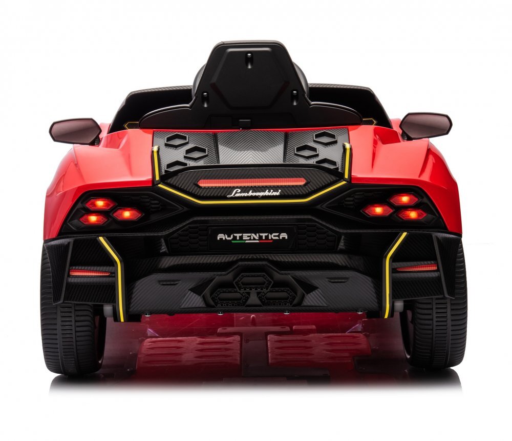 Lamborghini Masinuta electrica pentru copii Red 70W cu echipare Premium si licentaRoti din spuma EvaDeschidere usi Lambo doorLumini LEDScaun pieleSuspensiiSlow StartTelecomanda 24GCentura sigurantaPornire la buton
