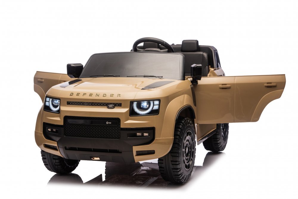 LAND ROVER Masinuta electrica pentru 2 copii Defender OCTA cu licentatelecomanda 2.4Gmotoare 2x200wacumulator 24Vdeschidere usilumini ledslow startsuspensiigreutate admisa 50 kg