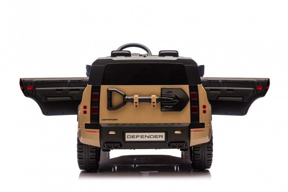LAND ROVER Masinuta electrica pentru 2 copii Defender OCTA cu licentatelecomanda 2.4Gmotoare 2x200wacumulator 24Vdeschidere usilumini ledslow startsuspensiigreutate admisa 50 kg