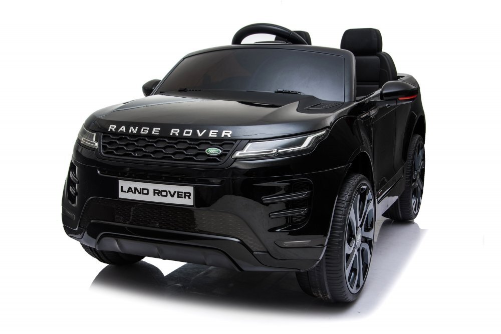 LAND ROVER Masinuta electrica pentru copii Nichiduta Range Rover Black 12V 70W cu scaun piele si roti EVA centuri siguranta mufa mp3 slot usb functie slow start telecomanda