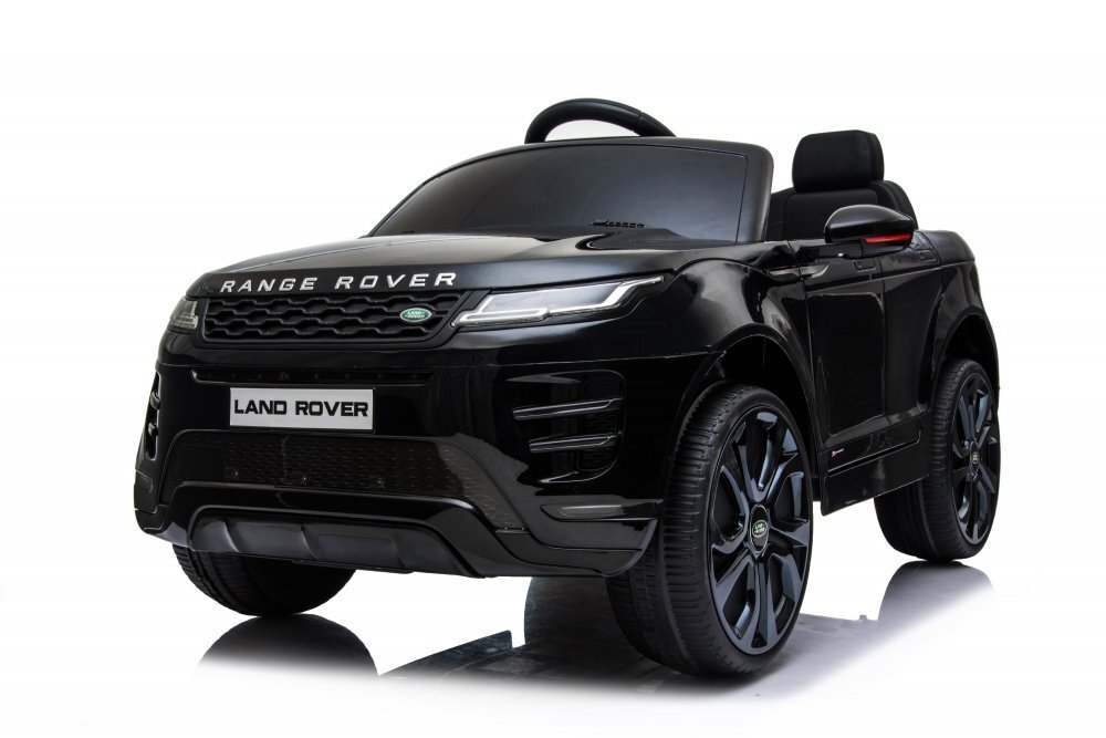 LAND ROVER Masinuta electrica pentru copii Nichiduta Range Rover Black 12V 70W cu scaun piele si roti EVA centuri siguranta mufa mp3 slot usb functie slow start telecomanda