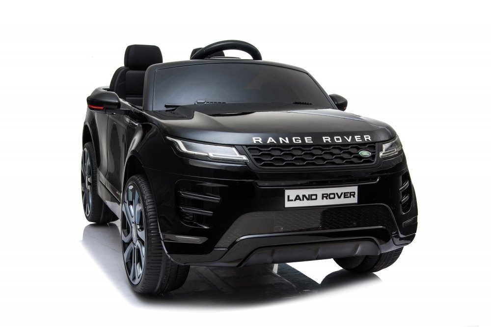 LAND ROVER Masinuta electrica pentru copii Nichiduta Range Rover Black 12V 70W cu scaun piele si roti EVA centuri siguranta mufa mp3 slot usb functie slow start telecomanda