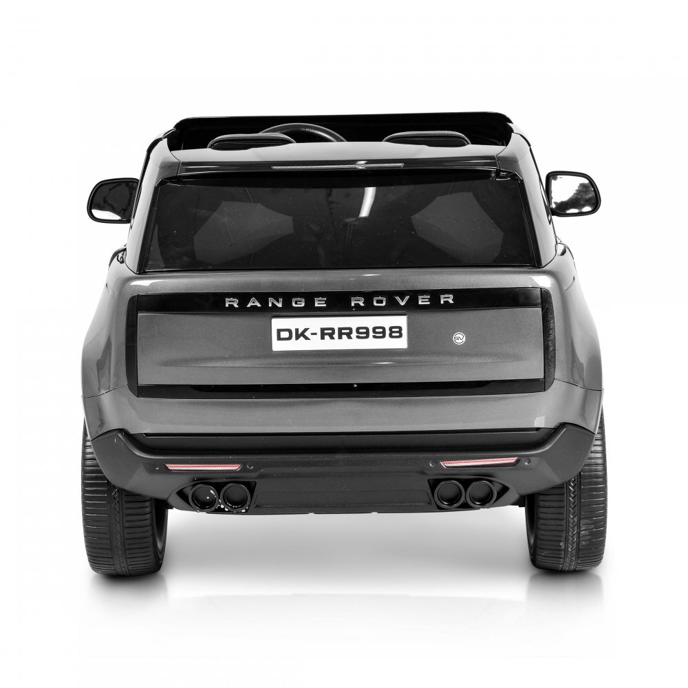 LAND ROVER Masinuta electrica pentru copii Range Rover Painted Grey 24V 480W cu 2 locuri si echipare Premium panou audio lumini roti din spuma Eva Oglinzi retrovizoare si scaun din piele