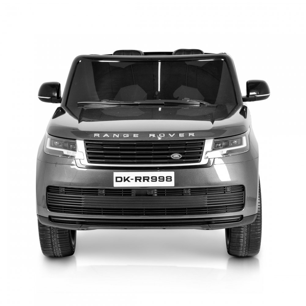 LAND ROVER Masinuta electrica pentru copii Range Rover Painted Grey 24V 480W cu 2 locuri si echipare Premium panou audio lumini roti din spuma Eva Oglinzi retrovizoare si scaun din piele