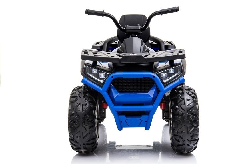 LeanToys Atv electric pentru copii Blue XMX607 cu acumulator pornire la cheie tractiune 4x4 2 viteze roti din EVA lumini LED MP3 maxim 50 kg dimensiune 111 x 65 x 74 cm