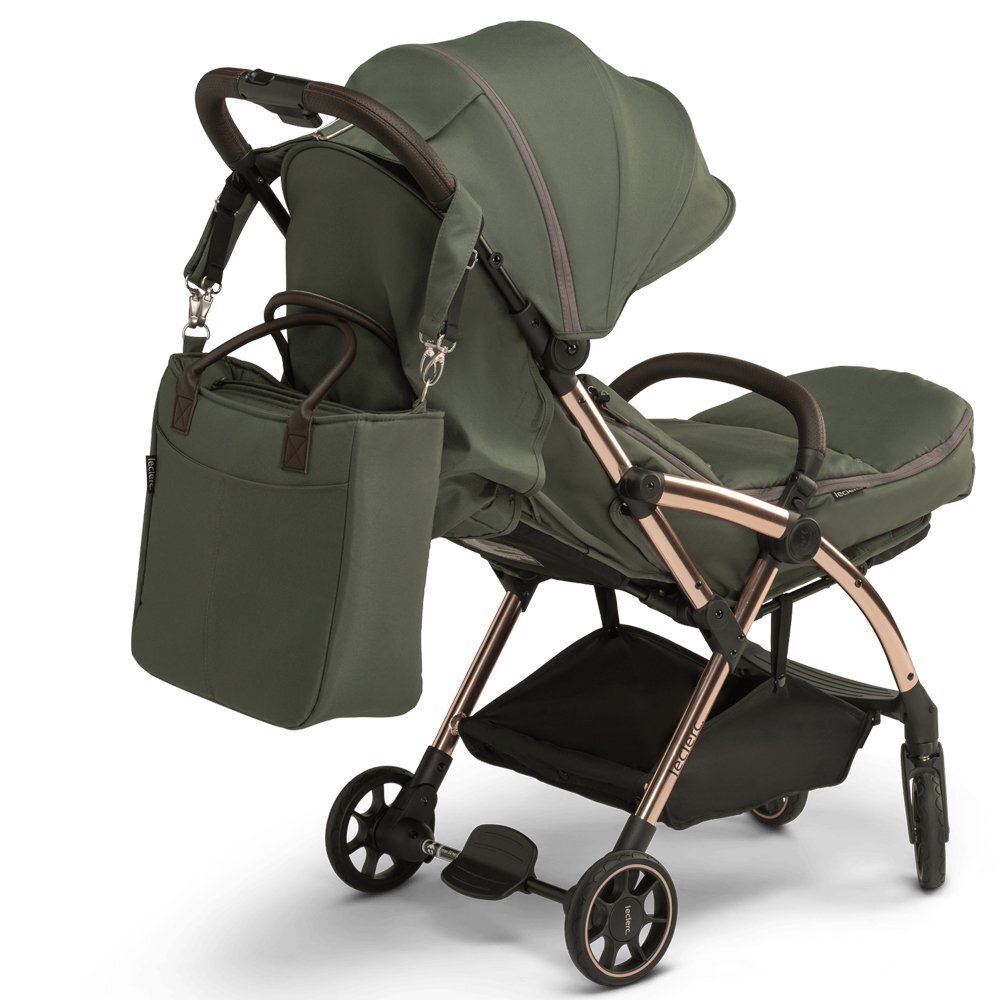 Leclerc Geanta pentru carucior cu salteluta de infasat Army Green