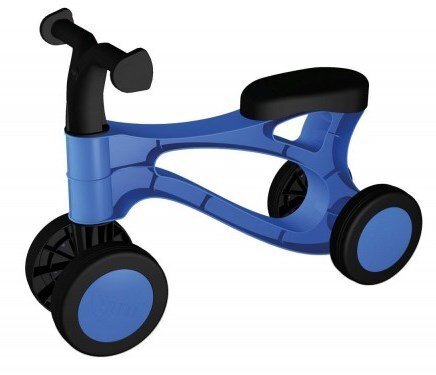 Lena Ride-On pentru copii fara pedale din plastic Albastru cu Negru dimensiune 48x21x34 cm