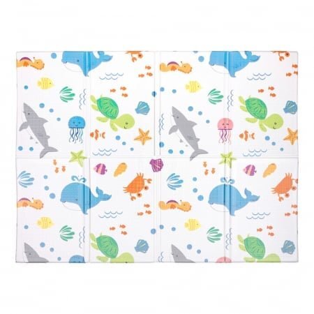 Let's Play Salteluta de joaca pliabila Let s Play animale marine 120 x 90 cm