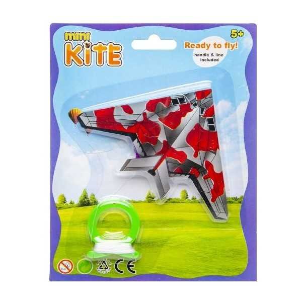 LG Imports Mini Zmeu lungime 10 cm Avion rosu