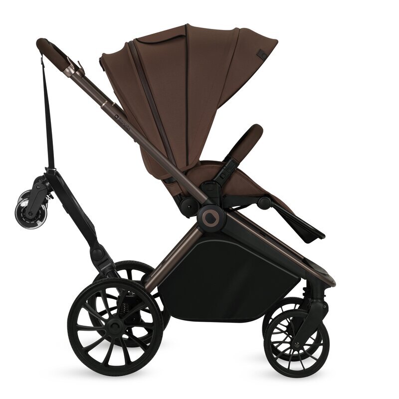 Lionelo Adaptor universal carucior pentru al doilea copil Buggy Board Negru 2 in 1 3 pozitii reglare sezut pe inaltime platforma antiderapanta roti cu lumini colorate sustine 25 kg