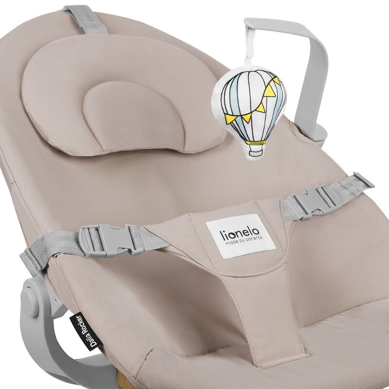 Lionelo Balansoar Dalia 4 in 1 Inaltime reglabila in 2 pozitii Cu husa detasabila Cu bara de jucarii pana la 9 kg Bej