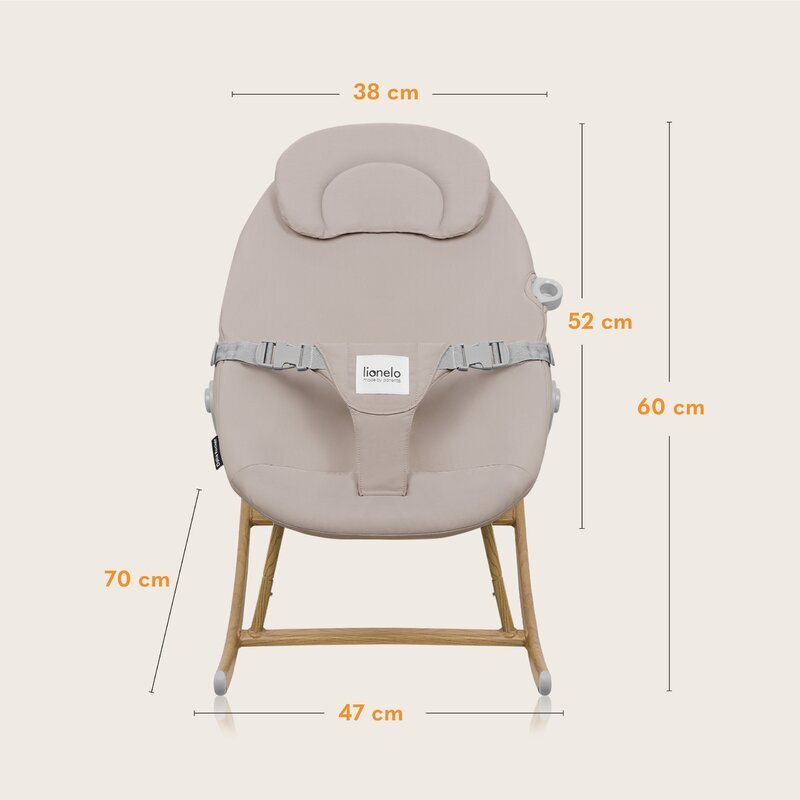 Lionelo Balansoar Dalia 4 in 1 Inaltime reglabila in 2 pozitii Cu husa detasabila Cu bara de jucarii pana la 9 kg Bej