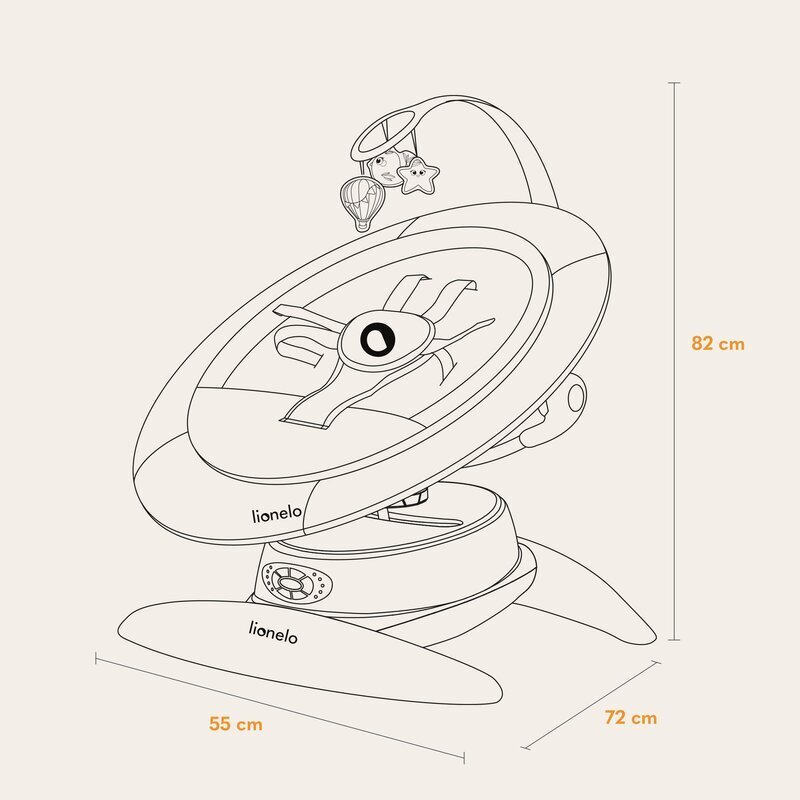 Lionelo Balansoar electric 2 in 1 Mell bej