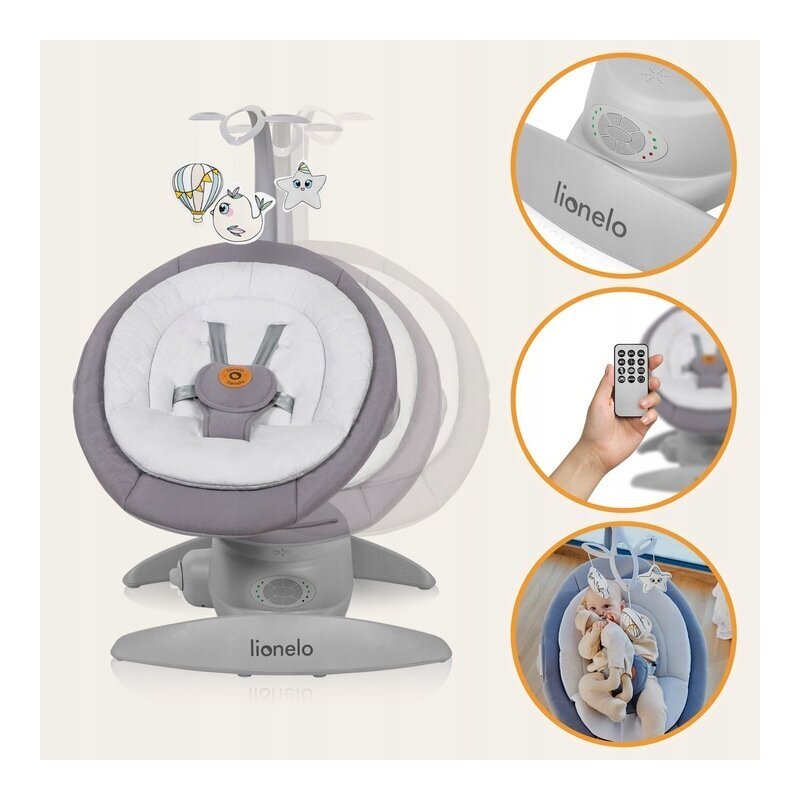 Lionelo Balansoar electric 2 in 1 Mell gri