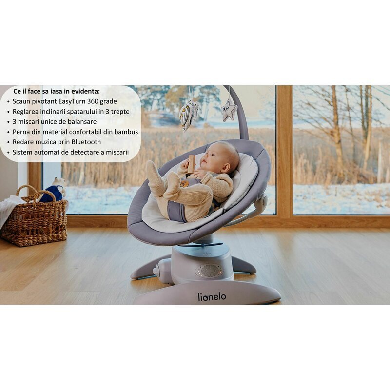 Lionelo Balansoar electric 2 in 1 Mell gri