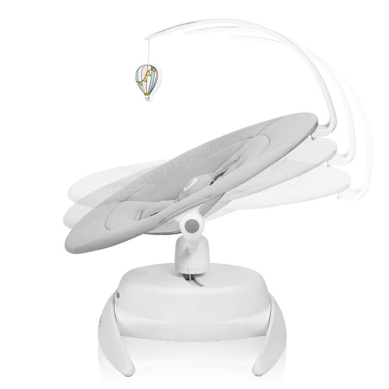 Lionelo Balansoar Iris Gri 2 in 1 Rotire 360 grade Electric Cu 3 moduri de leganare Cu 5 trepte de viteza Cu 3 pozitii de inclinare Pana la 9 kg