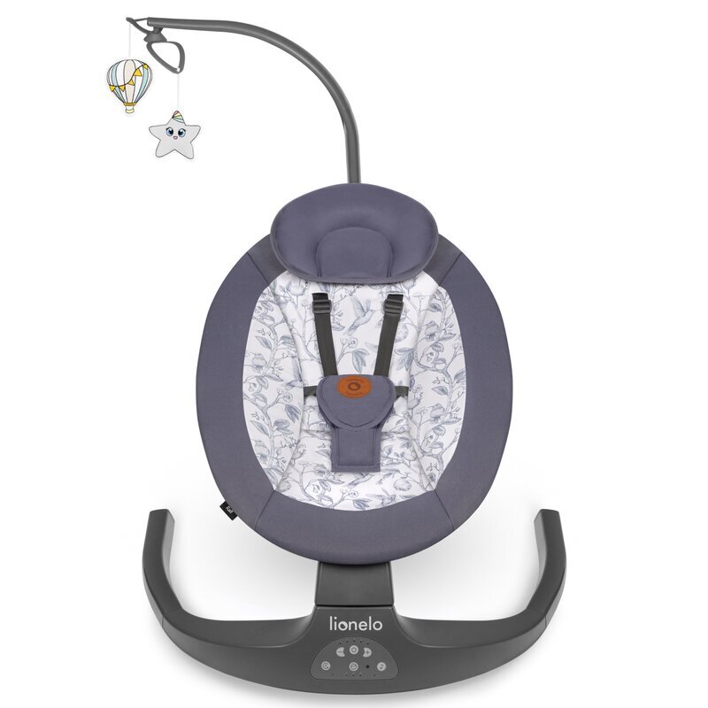 Lionelo Balansoar si sezlong Ralf 2 in 1 electric cu telecomanda si cablu USB GriAlb