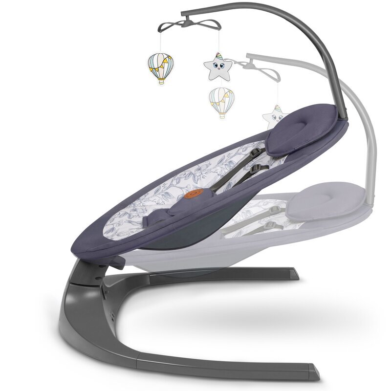 Lionelo Balansoar si sezlong Ralf 2 in 1 electric cu telecomanda si cablu USB GriAlb