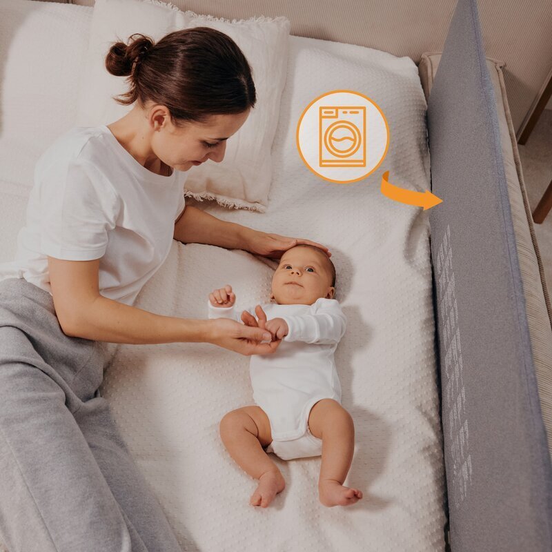 Lionelo Bariera de protectie pentru pat Lora XL 150x46 cm bej