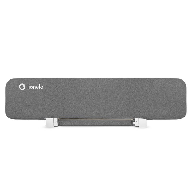 Lionelo Bariera de protectie pentru pat Lora XL Gri pliabila sistem de blocare StandSafe geanta de transport inclusa Conform cu BS 79722001+A12009