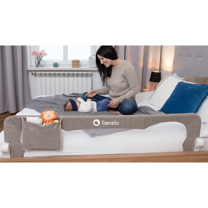 Lionelo Bariera protectie pat Eva 150x35 cm gri
