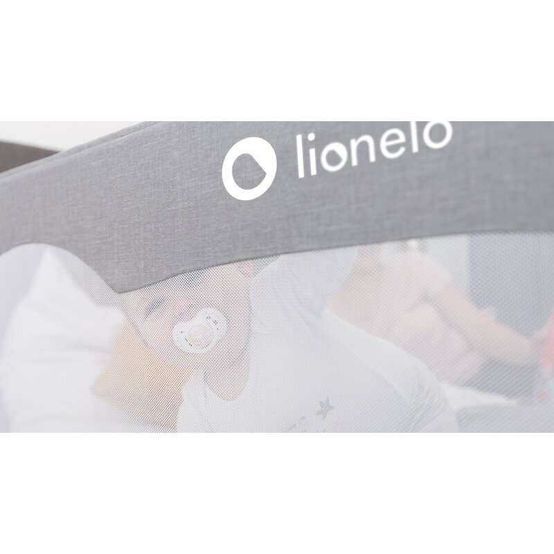 Lionelo Bariera protectie pat Hanna 150x66 cm gri