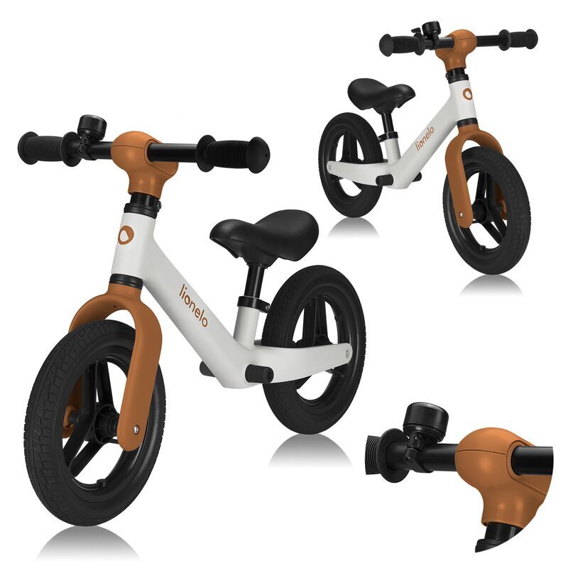 Lionelo Bicicleta fara pedale Toni Bej cu ghidon si sa reglabile ultra usoara 2.8 kg 18 luni+ sustine 30 kg conform cu standardul EN71-123 certificata TUV SUD