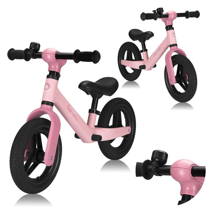 Lionelo Bicicleta fara pedale Toni Roz cu ghidon si sa reglabile ultra usoara 2.8 kg 18 luni+ sustine 30 kg conform cu standardul EN71-123 certificata TUV SUD