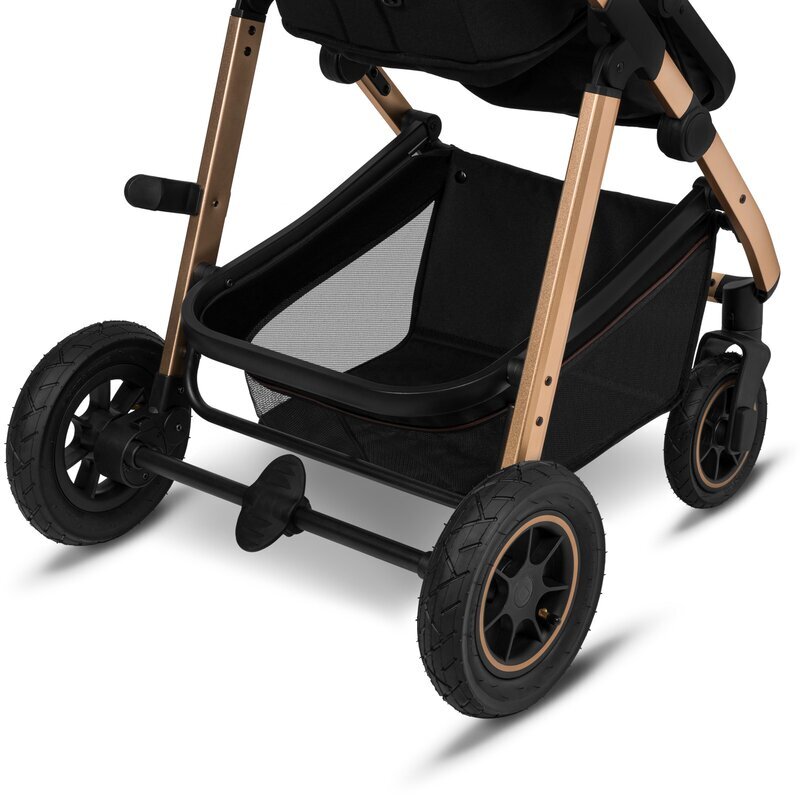 Lionelo Carucior 2 in 1 Amber Cadru aluminiu Cu landou intarit si salteluta moale Reversibil Maner ajustabil Huse pentru picioare ploaie Plasa de tantari Geanta parinti Sarcina maxima 22 kg Standard de siguranta EN18