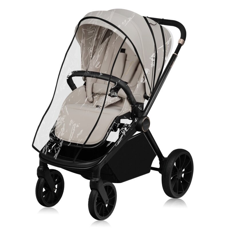 Lionelo Carucior 2 in 1 Mika Plus Cadru din aluminiu Cu landou intarit si salteluta moale Reversibil Cu sistem de ventilatie 3D Cu accesorii Pana la 22 kg Conform cu EN1888-1 EN1888-2 EN1466 Bej