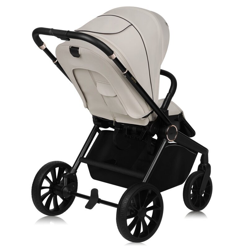 Lionelo Carucior 2 in 1 Mika Plus Cadru din aluminiu Cu landou intarit si salteluta moale Reversibil Cu sistem de ventilatie 3D Cu accesorii Pana la 22 kg Conform cu EN1888-1 EN1888-2 EN1466 Bej